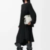 Kleid aus Viskose Schwarz
