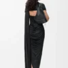 Kleid aus Viskose Schwarz