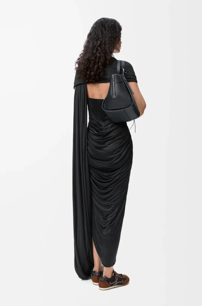 Kleid aus Viskose Schwarz