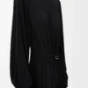 Kleid aus Viskose Schwarz