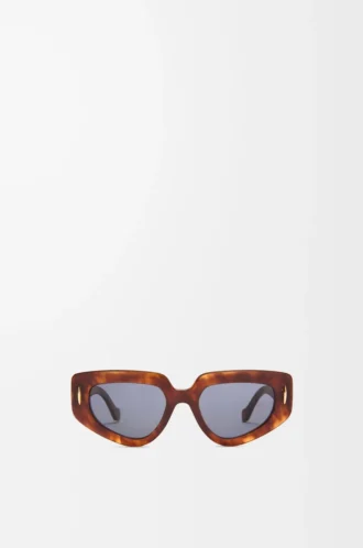 Kleine Butterfly Screen Sonnenbrille Flamed Havana