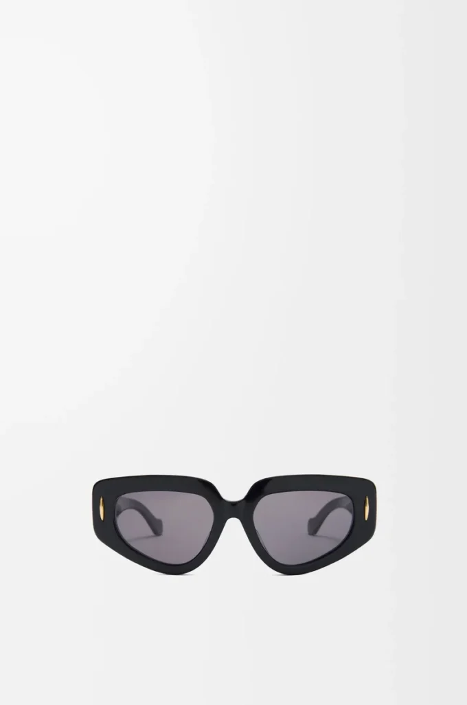 Kleine Butterfly Screen Sonnenbrille Schwarz