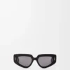 Kleine Butterfly Screen Sonnenbrille Schwarz