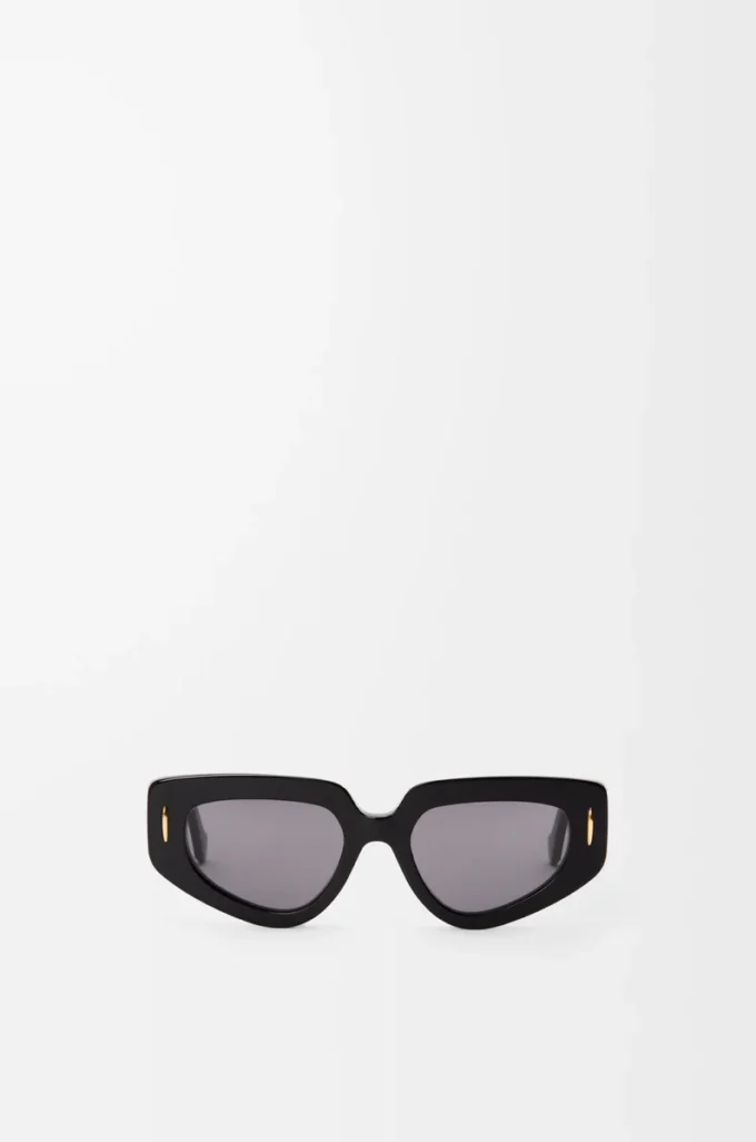 Kleine Butterfly Screen Sonnenbrille Schwarz