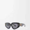 Kleine Butterfly Screen Sonnenbrille Schwarz