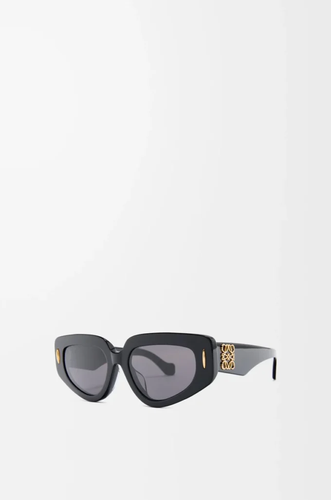 Kleine Butterfly Screen Sonnenbrille Schwarz