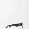 Kleine Butterfly Screen Sonnenbrille Schwarz