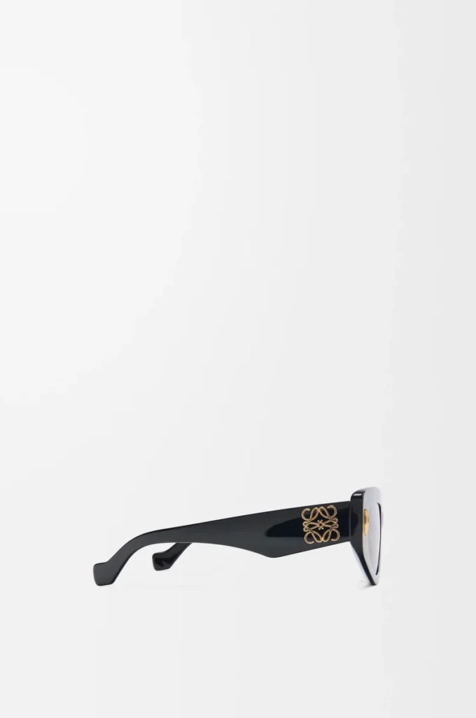 Kleine Butterfly Screen Sonnenbrille Schwarz