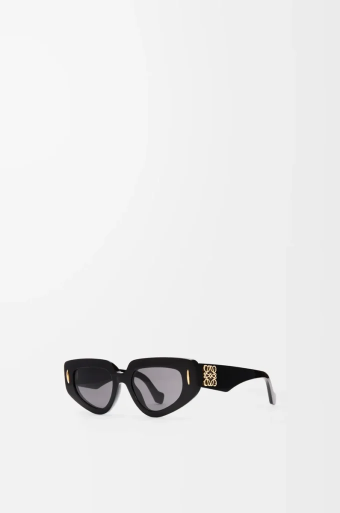 Kleine Butterfly Screen Sonnenbrille Schwarz
