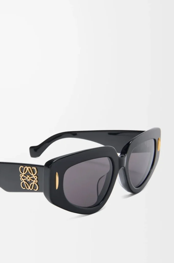 Kleine Butterfly Screen Sonnenbrille Schwarz