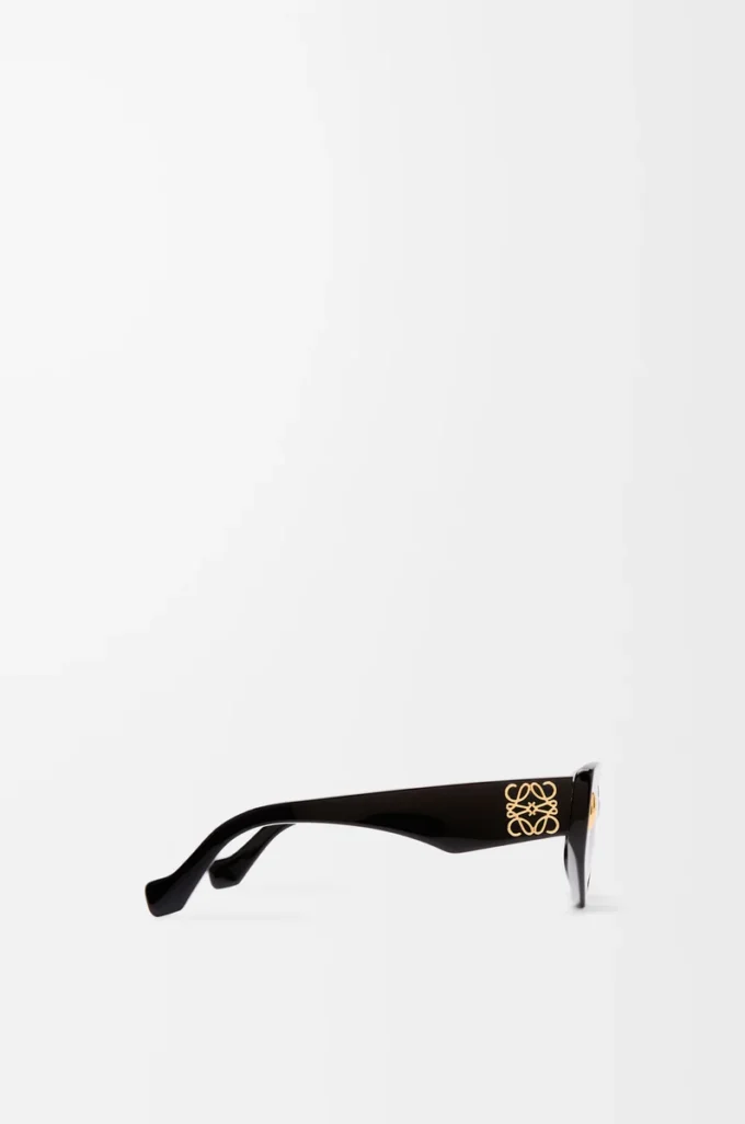 Kleine Butterfly Screen Sonnenbrille Schwarz