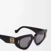 Kleine Butterfly Screen Sonnenbrille Schwarz