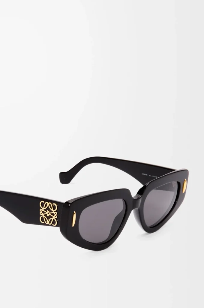 Kleine Butterfly Screen Sonnenbrille Schwarz
