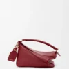 Kleine Featherlight Puzzle Tasche aus Nappalammleder in Burnt Red