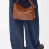 Kleine Featherlight Puzzle Tasche aus Nappalammleder in Pecan
