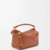 Kleine Featherlight Puzzle Tasche aus Nappalammleder in Pecan
