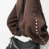 Kleine Featherlight Puzzle Tasche aus Nappalammleder in Schwarz