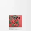 Kleine Kerze mit Tomatenblättern, rot