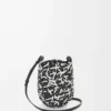Kleine Nest Basket Tasche aus Kalbsleder Schwarz/Weiß