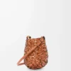 Kleine Nest Basket Tasche aus Kalbsleder Tan