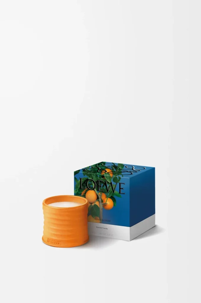 Kleine Orangenblütenkerze Helle Mandarine