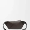 Kleine Puzzle Edge Gürteltasche aus klassischem Kalbsleder in Dunkelgrau