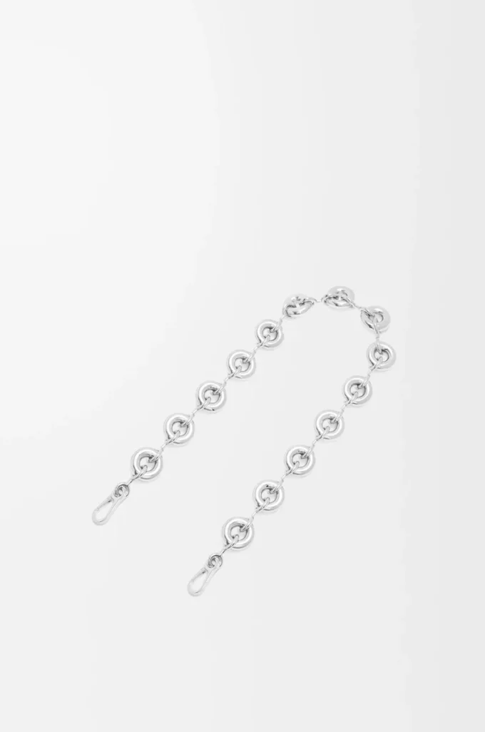 Klobige Donut-Kette Silber