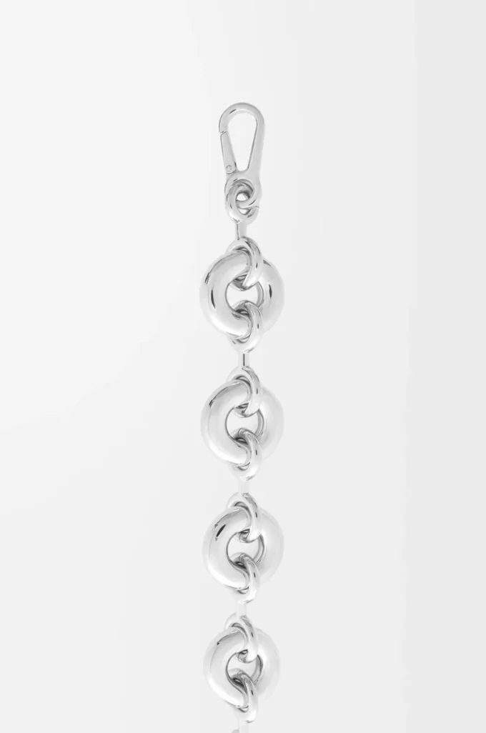 Klobige Donut-Kette Silber