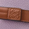 Kompakte Reißverschlussbrieftasche aus weichem genarbtem Kalbsleder Dirty Mauve/Squirrel