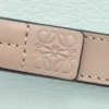 Kompakte Reißverschlussbrieftasche aus weichem genarbtem Kalbsleder Frozen/Clay