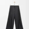 Kurze Hose aus Nappalammleder Schwarz