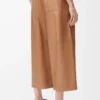 Kurze Hose aus Nappalammleder Toffee