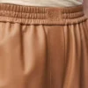 Kurze Hose aus Nappalammleder Toffee