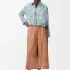 Kurze Hose aus Nappalammleder und Ziegenveloursleder Toffee