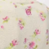 Kurzärmeliger Pullover aus Baumwollmischung Weiß/Rosa