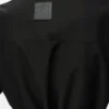 Kurzärmeliges Kleid aus Baumwolle und Seide Schwarz