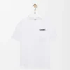 Lockere Passform T-Shirt aus Baumwolle Weiß