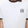 Lockere Passform T-Shirt aus Baumwolle Weiß