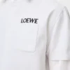Lockere Passform T-Shirt aus Baumwolle Weiß