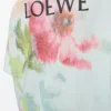 Lockeres T-Shirt aus Baumwolle in Hellblau/Mehrfarbig