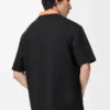 Lockeres T-Shirt aus Baumwolle Schwarz