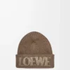 LOEWE Beanie aus Wolle Hellbraun