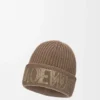 LOEWE Beanie aus Wolle Hellbraun