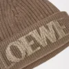 LOEWE Beanie aus Wolle Hellbraun