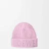 LOEWE Beanie aus Wolle in Hellrosa