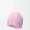 LOEWE Beanie aus Wolle in Hellrosa