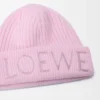 LOEWE Beanie aus Wolle in Hellrosa