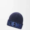 LOEWE-Beanie aus Wolle in Navy Blue