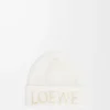 LOEWE Beanie aus Wolle in Weiß
