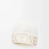 LOEWE Beanie aus Wolle in Weiß